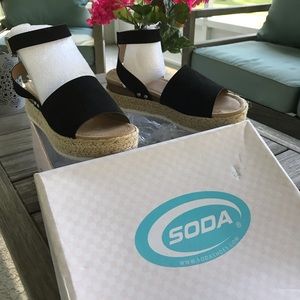 Black Espadrilles size 9